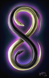Змеи в виде символа бесконечной восьмерки