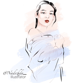 Fashion иллюстрация на заказ и Рисунки в Наличии