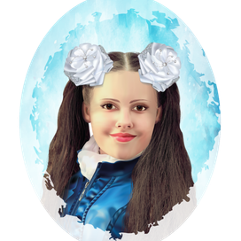 Портрет девочки в стиле фотореализм