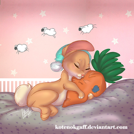 Любимая плюшевая морковка