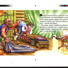 Иллюстрация к сказке "Кот и лиса".