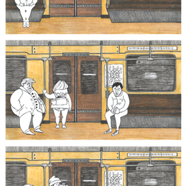 Иллюстрации к авторской книге "Метро или потерянная книга"