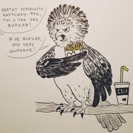 Не жирная, а перо широкое!