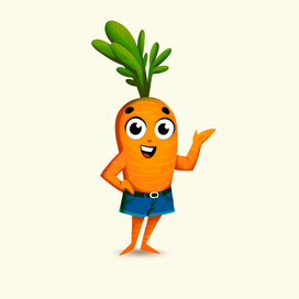 Бренд персонаж - Мистер Морковь 