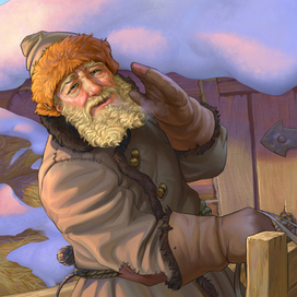 "Лисичка сестричка и серый волк" Иллюстрация к детской интерактивной книге