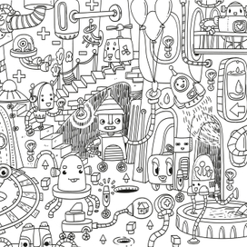 Виммель-раскраска для мальчиков