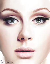 Digital painting Adele