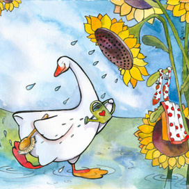 Мыли гуси лапки