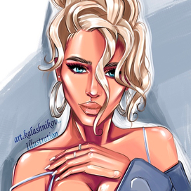 Цифровой портрет девушки 