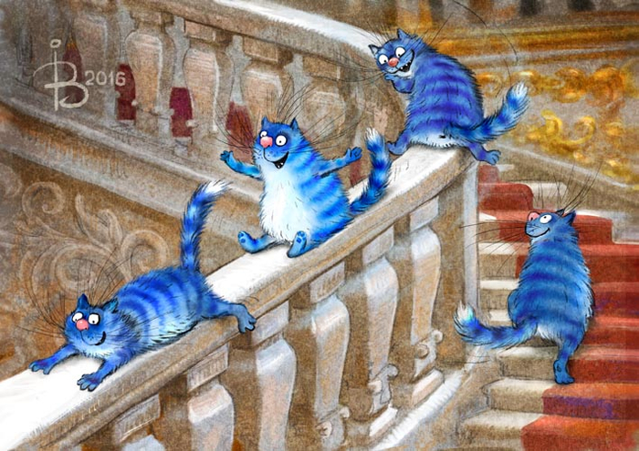 Эрмитажные коты (Из серии "Котики в Питере")