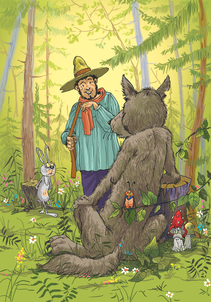 Рисовал для альманаха "Заповедник сказок" Скоро выйдет в тираж.