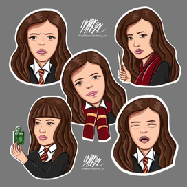 Стикеры Гермиона Грейнджер