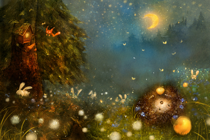 Как спит ёжик