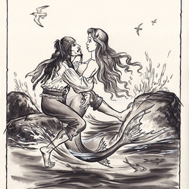 Пират и русалка.