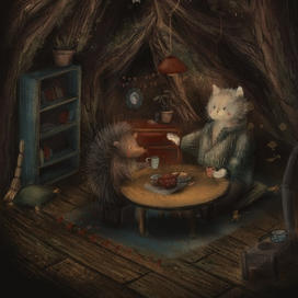 Чаепитие с ежиком