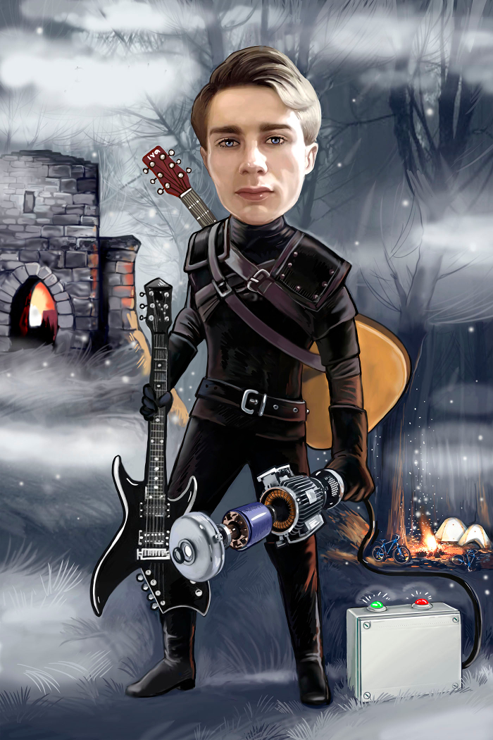 потрет молодого человека