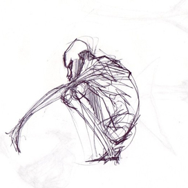 сидящий человек