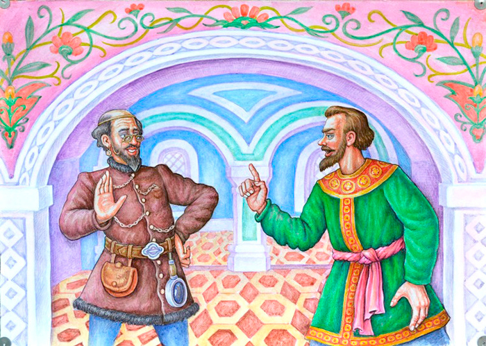 Спор золотых дел мастера и столяра.