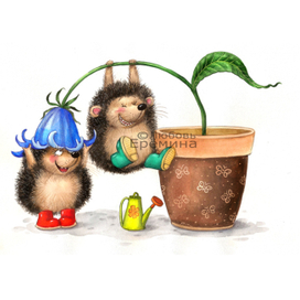 "Ёжики" для "Студии текстильного дизайна"