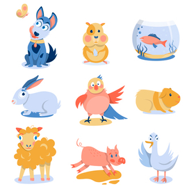 Сет на тему "Домашние животные"