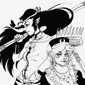 Wukong-chan and Bajie-chan