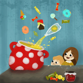 Иллюстрация к детскому стихотворению