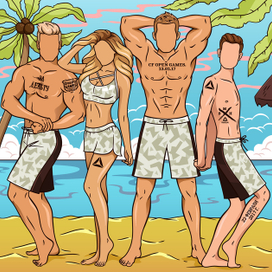 Тантамареска для корпоратива Reebok к 23 февраля . Совместный проект с агенством Sauce