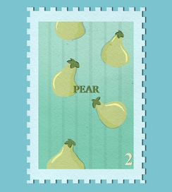 Pear stamps