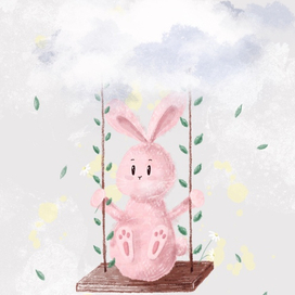 Розовый Кролик малыш