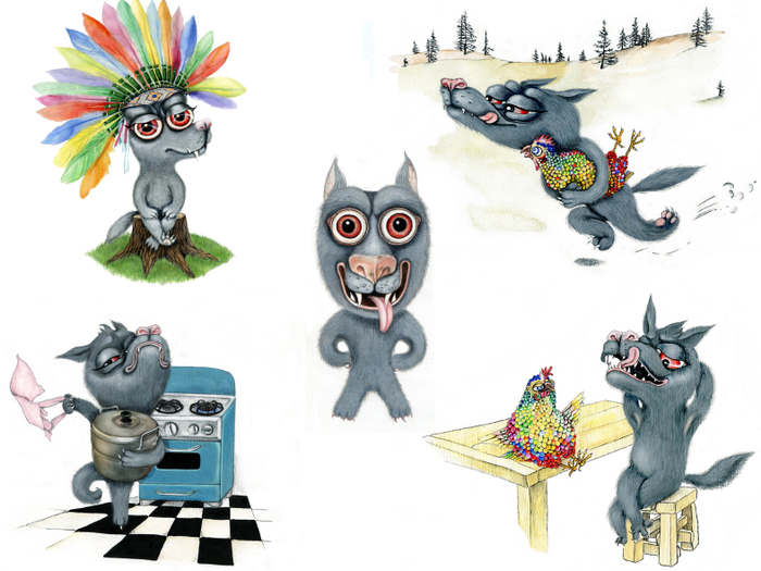 История про волка. главный персонаж волк Валдо