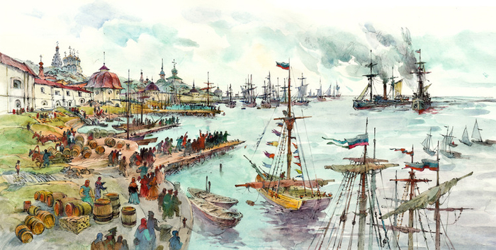 Марина Алёшина "Рождество в северных льдах". Архангельск 1915 г