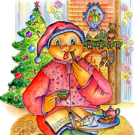 Вечернее чаепитие Петушка