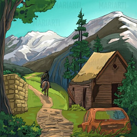 Иллюстрация к сериалу "The Last of Us"