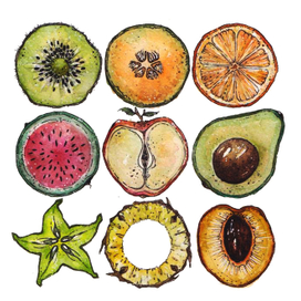 fruits, 19