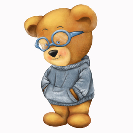 Стеснительный медвежонок