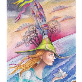 Шляпа "Бумажный кораблик"