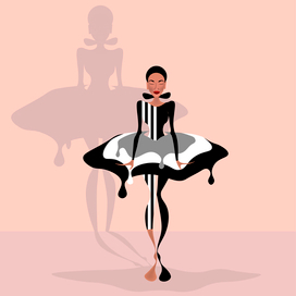 Восковая юбка. Wax skirt.