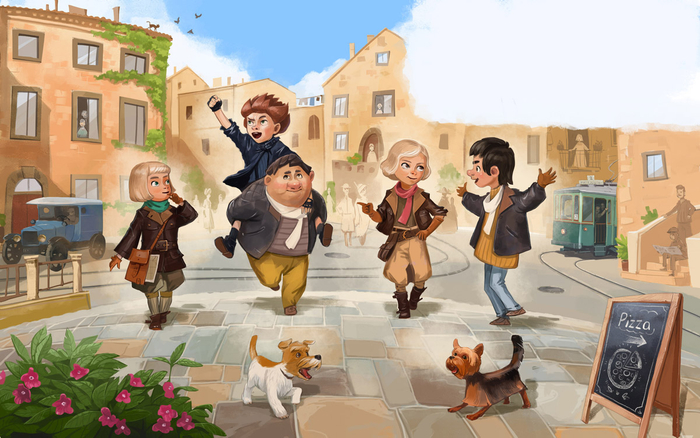 vamos a comer la pizza!