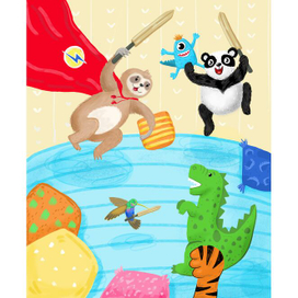 Иллюстрация у книге "Супер Салливан"