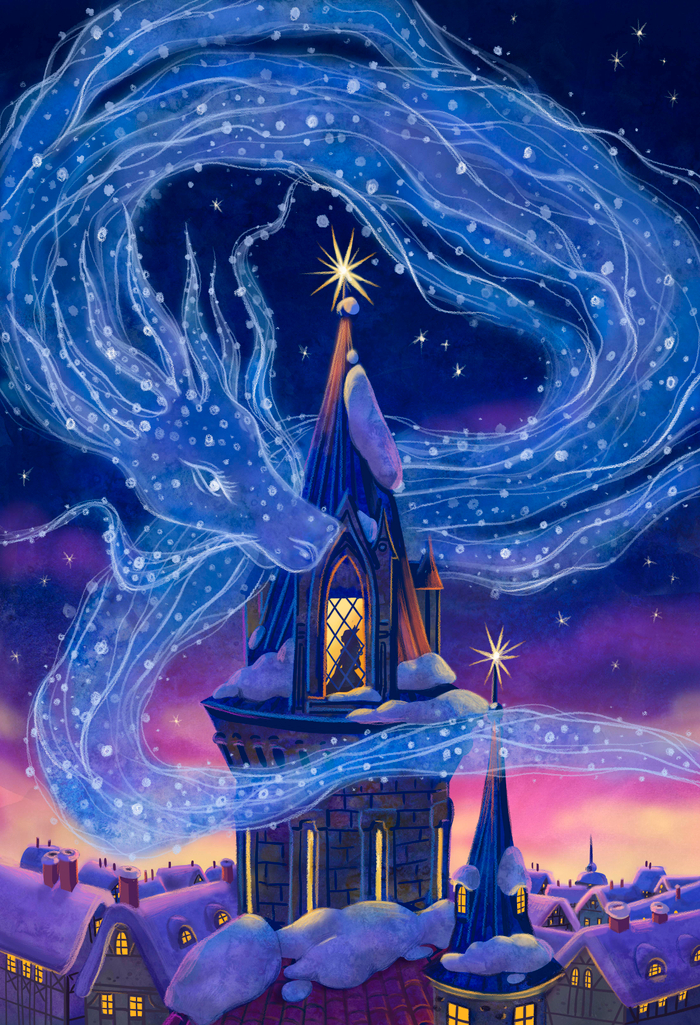 Новогодняя иллюстрация для пазла