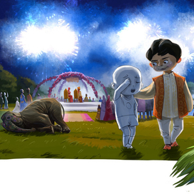 Dinesh smiled and said, “Danyavada, Babu.”