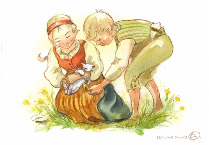 Ооса, Матс и котенок