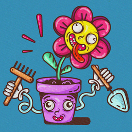 Веселый цветок