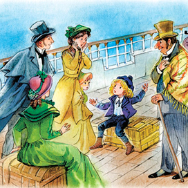 Маленький лорд на палубе рассказывает завораживающие истории