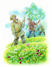 И. Бунин. Косцы