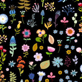 цветочный принт