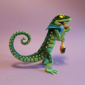 Билль. Ящерка, слуга Белого Кролика.