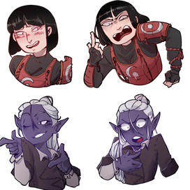 Иллюстрации для веб-стикеров