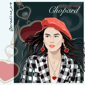 Ювелирная фэшн иллюстрация