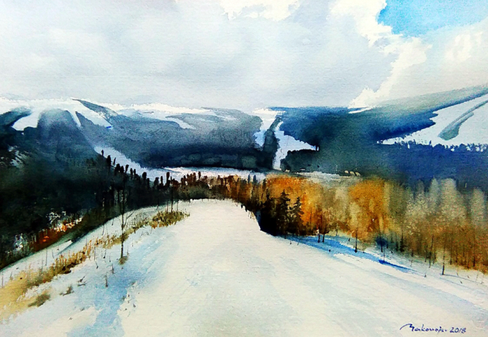 Горный пейзаж.Ясны.Словакия